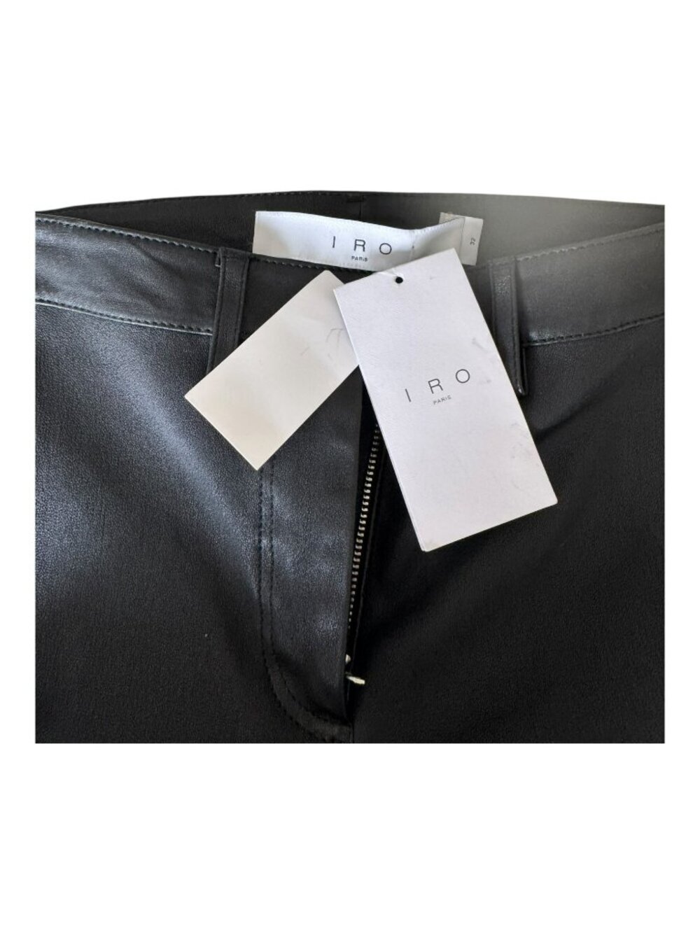 IRO Paris Aroya 100% Lamb Leather Leggings Black 32 / 0 / 24 | NWT MSRP $995 - Picture 10 of 11
